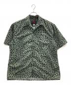 WACKO MARIA×GRAMICCIワコマリア×グラミチ）の古着「半袖シャツ レオパード柄」｜カーキ