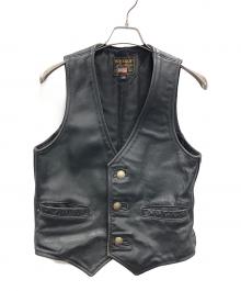 VANSON（バンソン）の古着「ベスト」｜ブラック