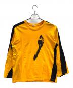 shirtシャツ）の古着「シャツ」｜オレンジ×ブラック