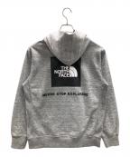 THE NORTH FACEザ ノース フェイス）の古着「パーカー Back Square Logo Hoodie（バック スクエア ロゴ フーディー）」｜グレー