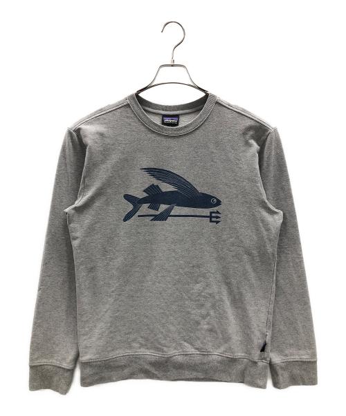 Patagonia（パタゴニア）Patagonia (パタゴニア) Flying Fish sweatshirt（フライング フィッシュ スウェットシャツ） グレー サイズ:Sの古着・服飾アイテム