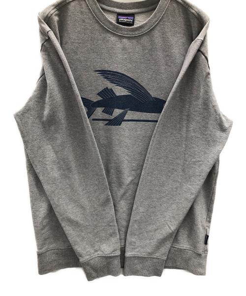 Patagonia（パタゴニア）Patagonia (パタゴニア) Flying Fish sweatshirt（フライング フィッシュ スウェットシャツ） グレー サイズ:Sの古着・服飾アイテム