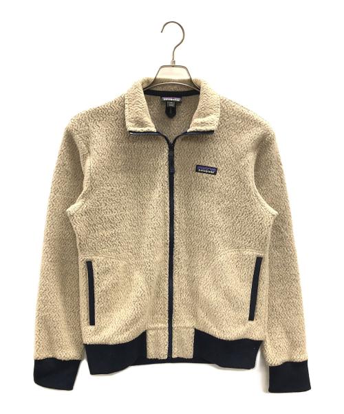 Patagonia（パタゴニア）Patagonia (パタゴニア) フリースジャケット ベージュ×ネイビー サイズ:Sの古着・服飾アイテム