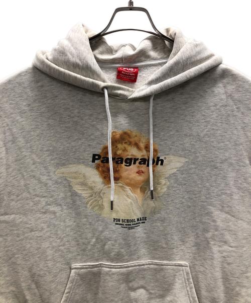 paragraph（パラグラフ）paragraph (パラグラフ) プルオーバーパーカー エンジェルフーディ ライトグレー サイズ:実寸サイズにてご確認ください。の古着・服飾アイテム