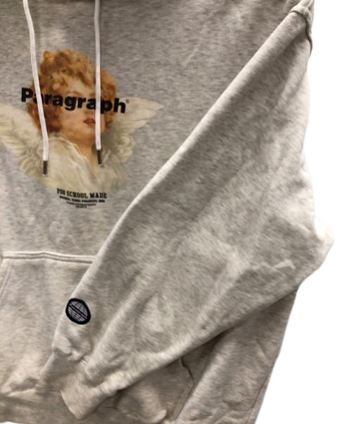 paragraph（パラグラフ）paragraph (パラグラフ) プルオーバーパーカー エンジェルフーディ ライトグレー サイズ:実寸サイズにてご確認ください。の古着・服飾アイテム