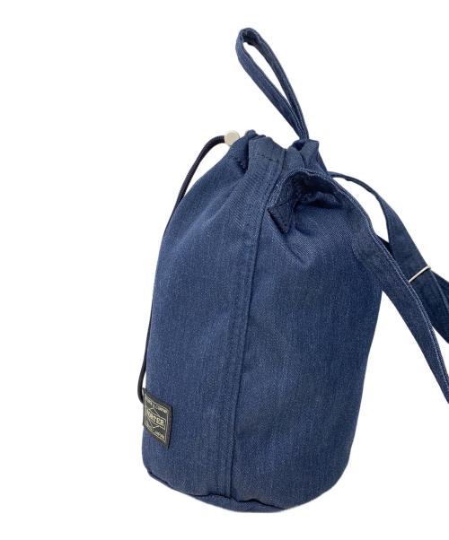 PORTER（ポーター）PORTER (ポーター) ドローストリングバッグ ショルダーバッグ ネイビー サイズ:実寸サイズにてご確認下さい。の古着・服飾アイテム
