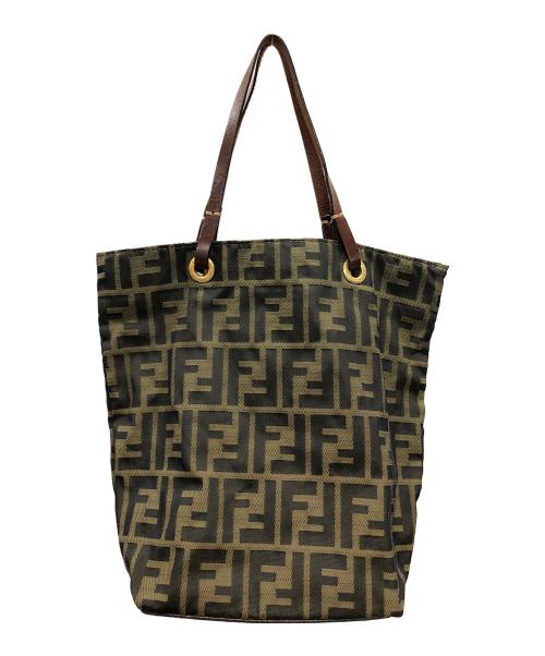 FENDI（フェンディ）FENDI (フェンディ) ハンドバッグ ズッカキャンバス トートバッグ サイズ:実寸サイズにてご確認ください。の古着・服飾アイテム