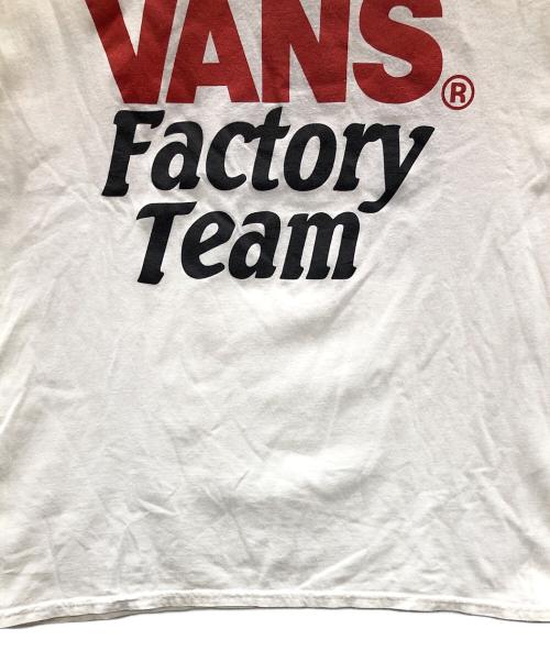 VANS（バンズ）VANS (バンズ) 半袖カットソー ホワイト サイズ:Mの古着・服飾アイテム