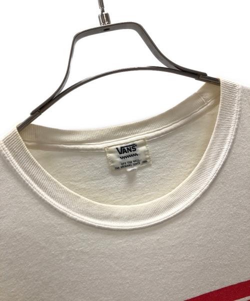 VANS（バンズ）VANS (バンズ) 長袖カットソー ホワイト サイズ:Lの古着・服飾アイテム