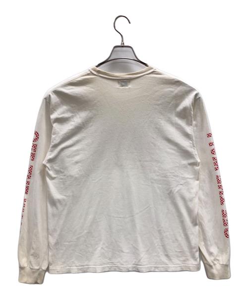 VANS（バンズ）VANS (バンズ) 長袖カットソー ホワイト サイズ:Lの古着・服飾アイテム