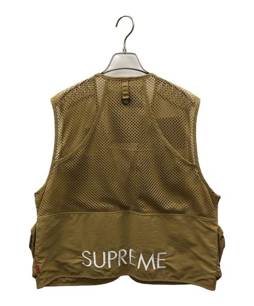 THE NORTH FACE（ザ ノース フェイス）THE NORTH FACE (ザ ノース フェイス) SUPREME (シュプリーム) メッシュベスト Cargo Vest（カーゴ ベスト） カーキ サイズ:SPの古着・服飾アイテム