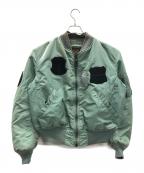 ALPHAアルファ）の古着「MA-1ジャケット」｜オリーブ