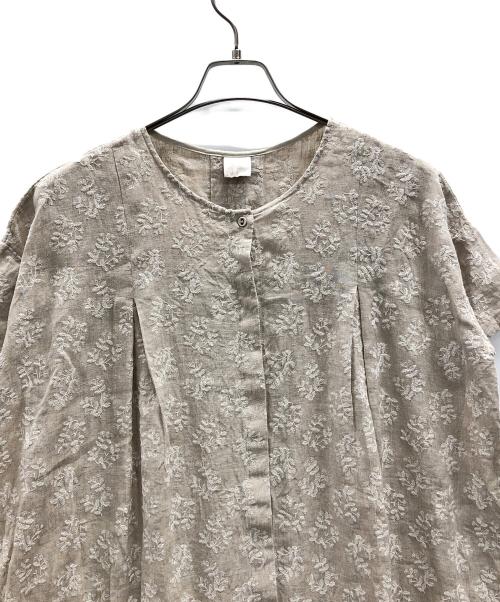 TSUHARU by samansa Mos2（ツハル バイ サマンサモスモス）TSUHARU by samansa Mos2 (ツハル バイ サマンサモスモス) リネンシャツワンピース ナチュラル サイズ:Fの古着・服飾アイテム