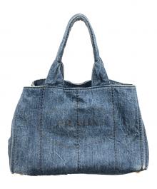 PRADA（プラダ）の古着「トートバッグ カナパ」｜インディゴ