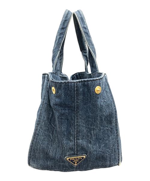 PRADA（プラダ）PRADA (プラダ) トートバッグ カナパ インディゴ サイズ:実寸サイズにてご確認ください。の古着・服飾アイテム