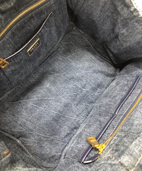 PRADA（プラダ）PRADA (プラダ) トートバッグ カナパ インディゴ サイズ:実寸サイズにてご確認ください。の古着・服飾アイテム