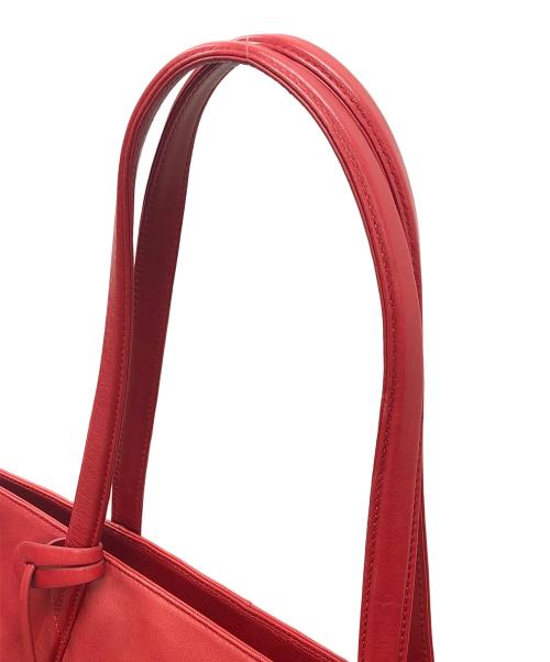 PID（ピーアイディー）PID (ピーアイディー) レザートートバッグ レッド サイズ:実寸サイズにてご確認ください。の古着・服飾アイテム