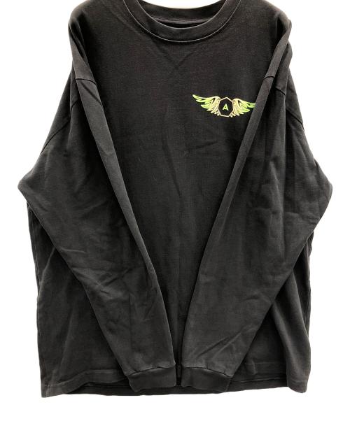 ALCHEMIST（アルケミスト）ALCHEMIST (アルケミスト) スウェット バックプリント ロングスリーブティー HELL OR HIGH WATER（ヘル オア ハイ ウォーター） ブラック サイズ:XLの古着・服飾アイテム