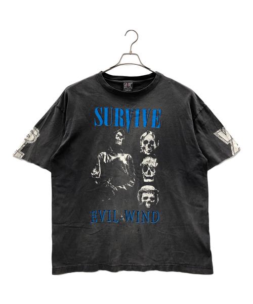 SAINT MICHAEL（セントマイケル）SAINT MICHAEL (セントマイケル) LS TEE SURVIVE（ロングスリーブTシャツ サヴァイヴ） グレー サイズ:XXXLの古着・服飾アイテム