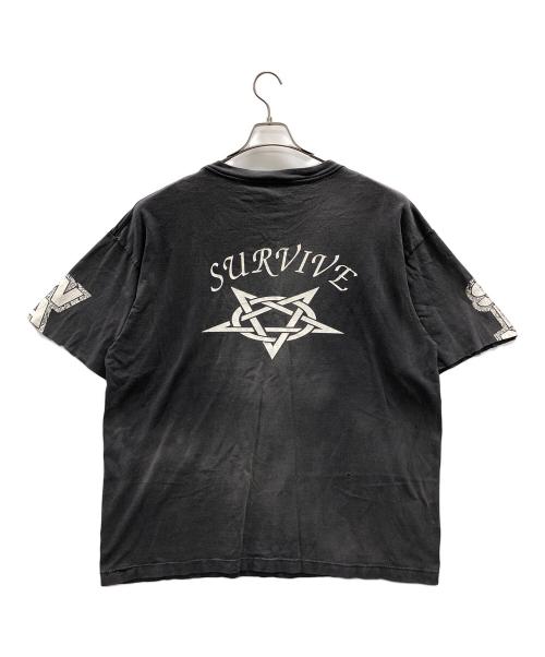 SAINT MICHAEL（セントマイケル）SAINT MICHAEL (セントマイケル) LS TEE SURVIVE（ロングスリーブTシャツ サヴァイヴ） グレー サイズ:XXXLの古着・服飾アイテム