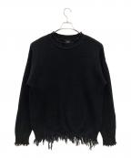 BREATHブレス）の古着「ダメージニット」｜ブラック