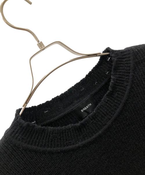 BREATH（ブレス）BREATH (ブレス) ダメージニット ブラック サイズ:実寸サイズにてご確認ください。の古着・服飾アイテム