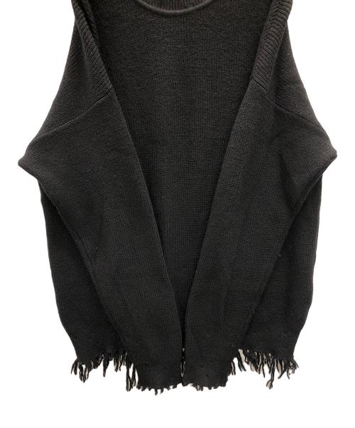 BREATH（ブレス）BREATH (ブレス) ダメージニット ブラック サイズ:実寸サイズにてご確認ください。の古着・服飾アイテム