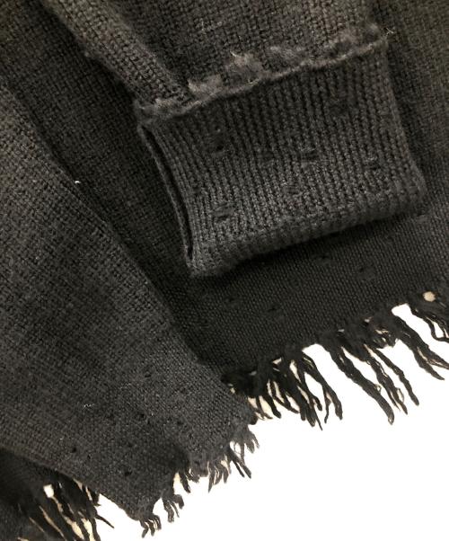 BREATH（ブレス）BREATH (ブレス) ダメージニット ブラック サイズ:実寸サイズにてご確認ください。の古着・服飾アイテム