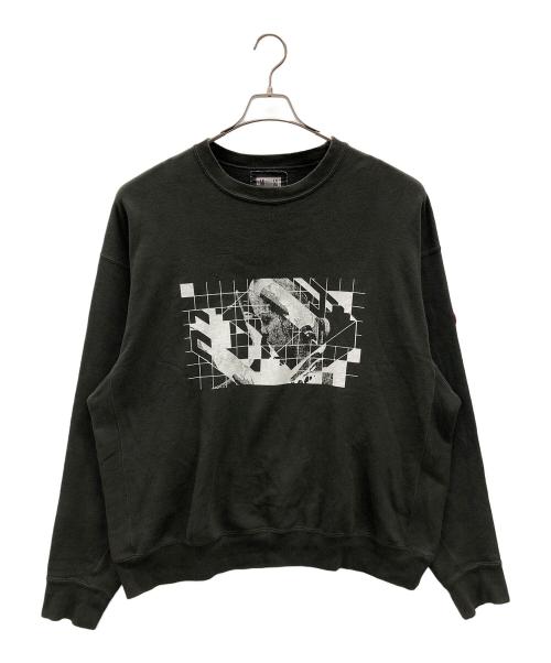 CAV EMPT（シーイー）CAV EMPT (シーイー) スウェット WASHED DIMENSIONS CREW NECK（ウォッシュド ディメンションズ クルー ネック） ブラック サイズ:XLの古着・服飾アイテム
