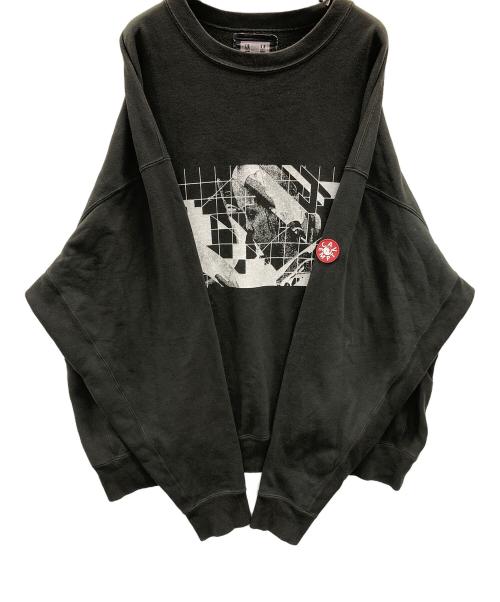 CAV EMPT（シーイー）CAV EMPT (シーイー) スウェット WASHED DIMENSIONS CREW NECK（ウォッシュド ディメンションズ クルー ネック） ブラック サイズ:XLの古着・服飾アイテム
