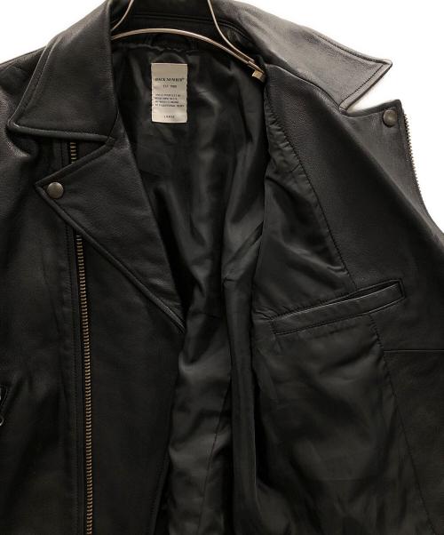 BACK NUMBER（バックナンバー）BACK NUMBER (バックナンバー) ダブルライダースジャケット ブラック サイズ:Lの古着・服飾アイテム