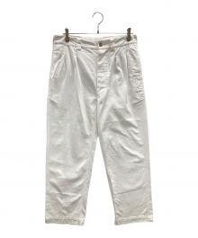 WAIPER INC（ワイパーインク）の古着「パンツ フランス軍 ツータック チノトラウザー」｜ホワイト