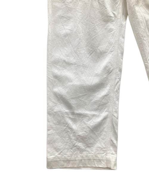 WAIPER INC（ワイパーインク）WAIPER INC (ワイパーインク) パンツ フランス軍 ツータック チノトラウザー ホワイト サイズ:24の古着・服飾アイテム
