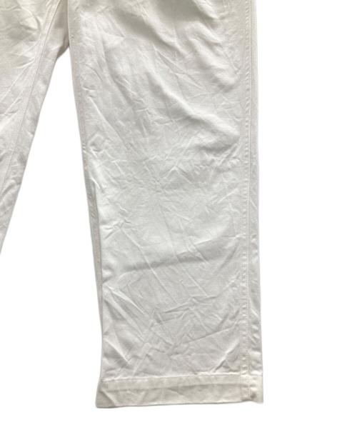 WAIPER INC（ワイパーインク）WAIPER INC (ワイパーインク) パンツ フランス軍 ツータック チノトラウザー ホワイト サイズ:24の古着・服飾アイテム