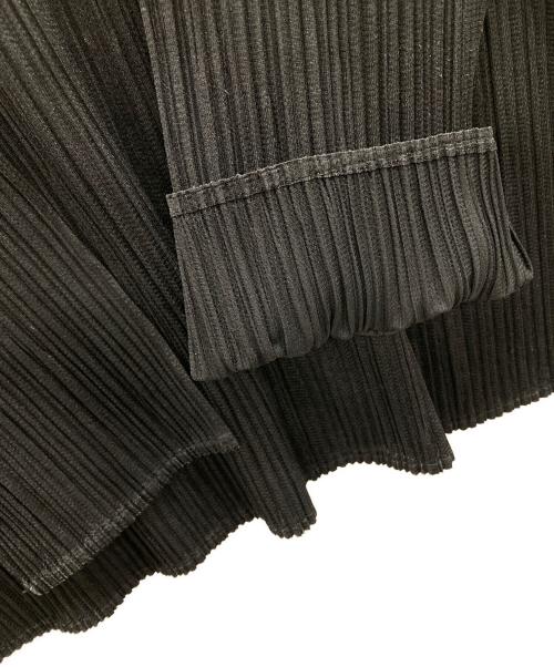 ISSEY MIYAKE（イッセイミヤケ）ISSEY MIYAKE (イッセイミヤケ) カットソー PLEATS PLEASE（プリーツ プリーズ） ブラック サイズ:3の古着・服飾アイテム
