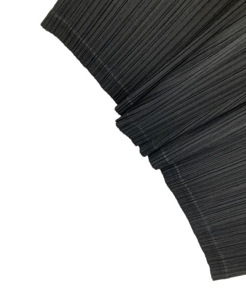 ISSEY MIYAKE（イッセイミヤケ）ISSEY MIYAKE (イッセイミヤケ) ロングカーディガン PLEATS PLEASE（プリーツ プリーズ） ブラック サイズ:3の古着・服飾アイテム