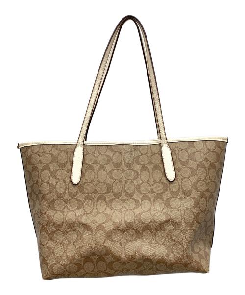 COACH（コーチ）COACH (コーチ) PEANUTS (ピーナッツ) トートバッグ キャンバス ワッペン サイズ:実寸サイズにてご確認ください。の古着・服飾アイテム