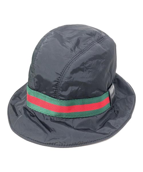 GUCCI（グッチ）GUCCI (グッチ) サファリハット ブラック サイズ:実寸サイズにてご確認下さい。の古着・服飾アイテム