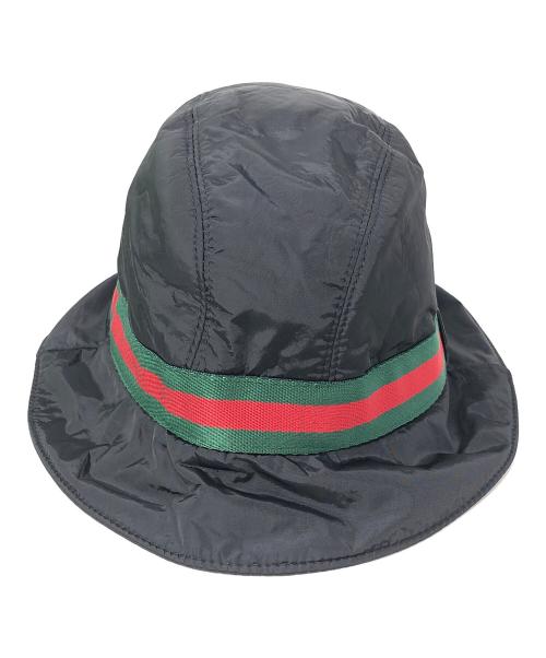 GUCCI（グッチ）GUCCI (グッチ) サファリハット ブラック サイズ:実寸サイズにてご確認下さい。の古着・服飾アイテム