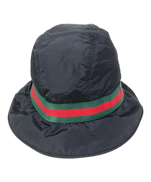 GUCCI（グッチ）GUCCI (グッチ) サファリハット ブラック サイズ:実寸サイズにてご確認下さい。の古着・服飾アイテム