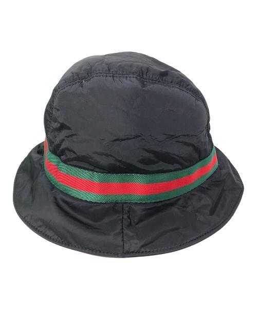 GUCCI（グッチ）GUCCI (グッチ) サファリハット ブラック サイズ:実寸サイズにてご確認下さい。の古着・服飾アイテム