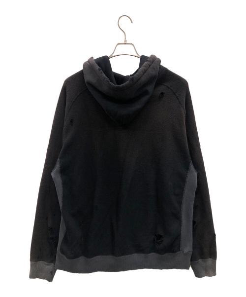 Needles（ニードルズ）Needles (ニードルズ) パーカー 2-Tone Sweat Hoodie（ツー-トーン スウェット フーディ） ブラック サイズ:Lの古着・服飾アイテム