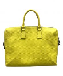 LOUIS VUITTON（ルイ ヴィトン）の古着「2WAYバッグ ハンドバッグ ショルダーバッグ ダミエアンフィニ ポルトドキュマンジュール」｜イエロー