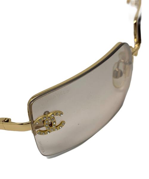 CHANEL（シャネル）CHANEL (シャネル) サングラス ココマーク ラインストーン サイズ:62□15 120の古着・服飾アイテム