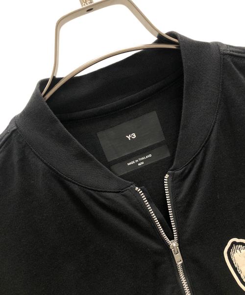 Y-3（ワイスリー）Y-3 (ワイスリー) ハーフジップネックTシャツ ブラック サイズ:Mの古着・服飾アイテム