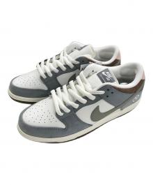 NIKE×堀米 雄斗（ナイキ×ホリゴシ ヨウト）の古着「ローカットスニーカー SB Dunk Low Pro QS "Wolf Grey" (SB ダンク ロー プロ QS "セイル/ライトブルー-シダー")」｜グレー×ホワイト