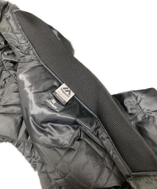 SUBCIETY（サブサエティ）SUBCIETY (サブサエティ) Majestic (マジェスティック) ナイロンジャケット SATIN STADIUM JKT（サタン スタジアム） ブラック サイズ:Mの古着・服飾アイテム