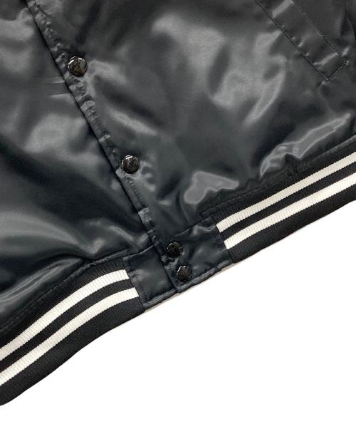SUBCIETY（サブサエティ）SUBCIETY (サブサエティ) Majestic (マジェスティック) ナイロンジャケット SATIN STADIUM JKT（サタン スタジアム） ブラック サイズ:Mの古着・服飾アイテム