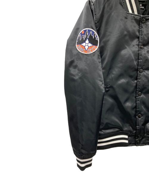 SUBCIETY（サブサエティ）SUBCIETY (サブサエティ) Majestic (マジェスティック) ナイロンジャケット SATIN STADIUM JKT（サタン スタジアム） ブラック サイズ:Mの古着・服飾アイテム