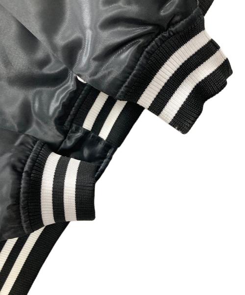 SUBCIETY（サブサエティ）SUBCIETY (サブサエティ) Majestic (マジェスティック) ナイロンジャケット SATIN STADIUM JKT（サタン スタジアム） ブラック サイズ:Mの古着・服飾アイテム
